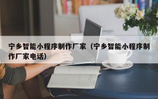 伊川宁乡智能小程序制作厂家（宁乡智能小程序制作厂家电话）